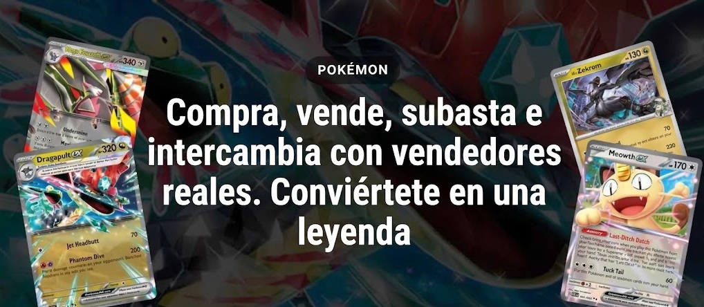 Compra, vende, subasta e intercambia con vendedores reales. Conviértete en una leyenda